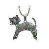 náhrdelník prívesok na krk mačka s mačkou mačacie swarowski sklo etno s mačkami 2