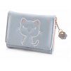 peňaženka mačka labka packa s mačkou mačacie s mačkami šedá