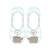 ponožky tapky mačka s mačkou mačacie s mačkami pusheen modrá