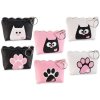 peňaženka kľúčenka mačka s mačkou mačacia s mačkami biela čená ružová labka packa