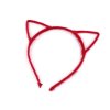 čelenka mačka s mačkou mačacie s mačkami uši s ušami červená