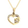 náhrdelník mačka s mačkou mačacie s mačkami srdiečko srdce labka packa chirurgická oceľ zlatá