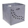 box krabice filc mačka s mačkou mačacie s mačkami labky packy úložný šedá
