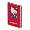 plyšový blok diár zápisník notes mačka s mačkou mačacie s mačkami hello kitty červený 1