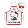 zástera čiapka sada detská mačka s mačkou mačacie s mačkami Hello Kitty