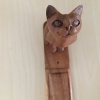 mačka stojan vonná tyčinka horák s korkou drevený mačacie 6