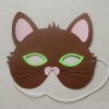 Karnevalová maska mačka - sada na výrobu (Farba bielá)