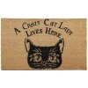 rohožka mačka s mačkou crazy cat lady kokosová 2