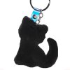 plyšová mačka kľúčenka mačka s mačkou mačacia čierna