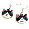 náušnice mačka s mačkou mačacie emailové