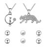 sada set náušnice náhrdelník mačka s mačkou mačacie