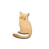 drevená brošňa mačka s mačkou mačacia mačička špendlík