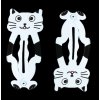 sponky do vlasov mačka s mačkou mačacia čierno biela