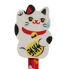 ceruzka s gumou mačka s mačkou mačacie maneki neko biela