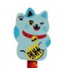ceruzka s gumou mačka s mačkou mačacie maneki neko modrá