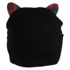 čiapka čiapka beanie mačka s mačkou mačacie s mačkami uši s ušami ružová čierna