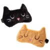 Maska na oči na spanie mačka II - čierna, ryšavá (Farba čierná)