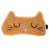Maska na oči na spanie mačka II - čierna, ryšavá (Farba čierná)