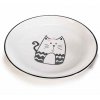 keramický tanier s mačkou mačka mačacia s mašličkou