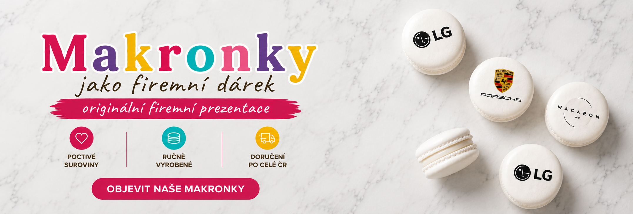 Makronky s potiskem