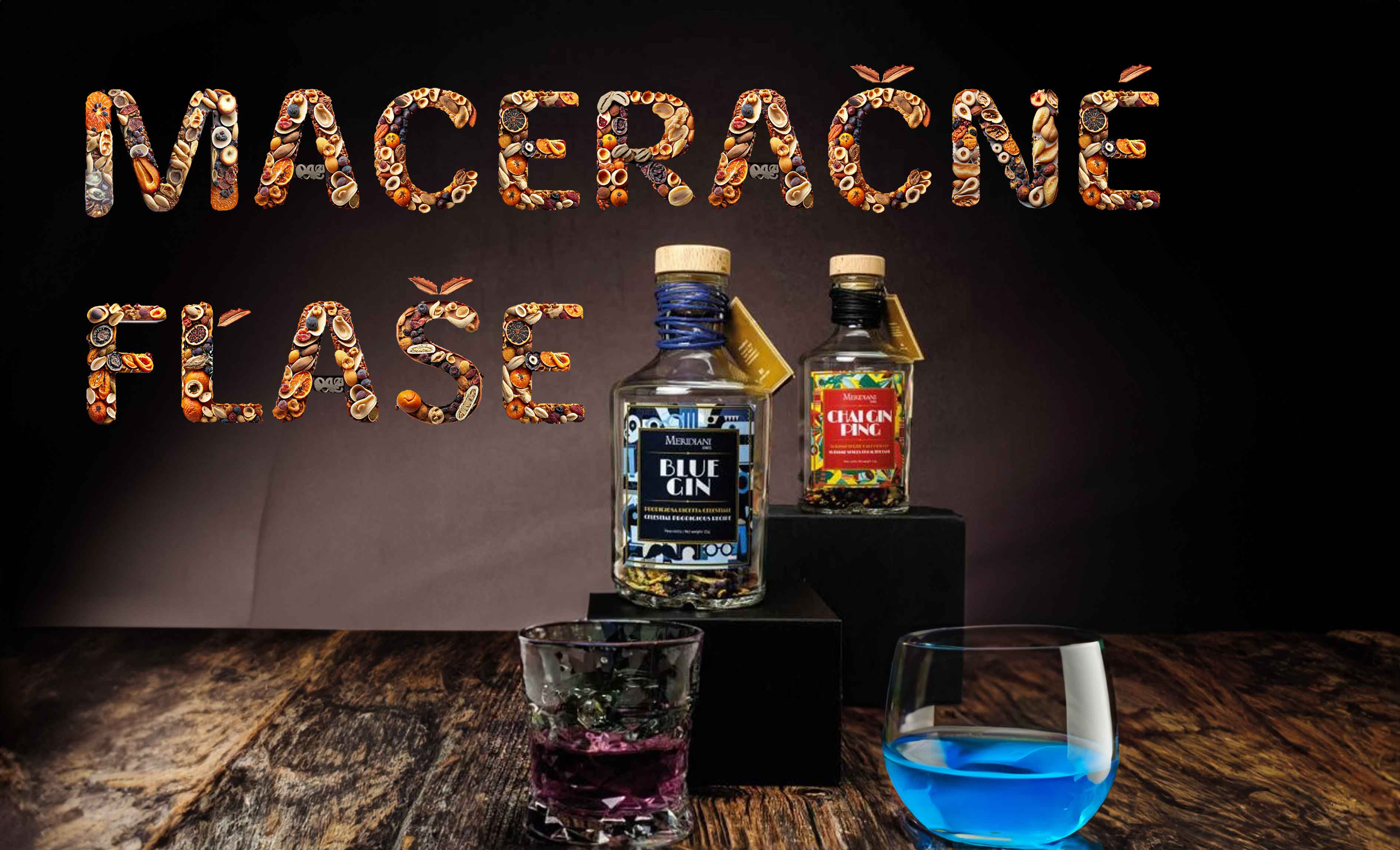 Maceračné fľaše - Gin