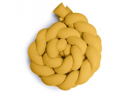 Pletený mantinel Maceshka mušelín 180cm žlutá