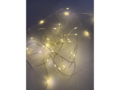 Venkovní vánoční mikro řetez - Teplá bílá 50 až 250 led (Osvětlení Teplá bílá 10m - 100 led diod)