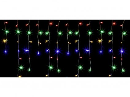 Vnitřní vánoční LED závěs - barevný 105diod