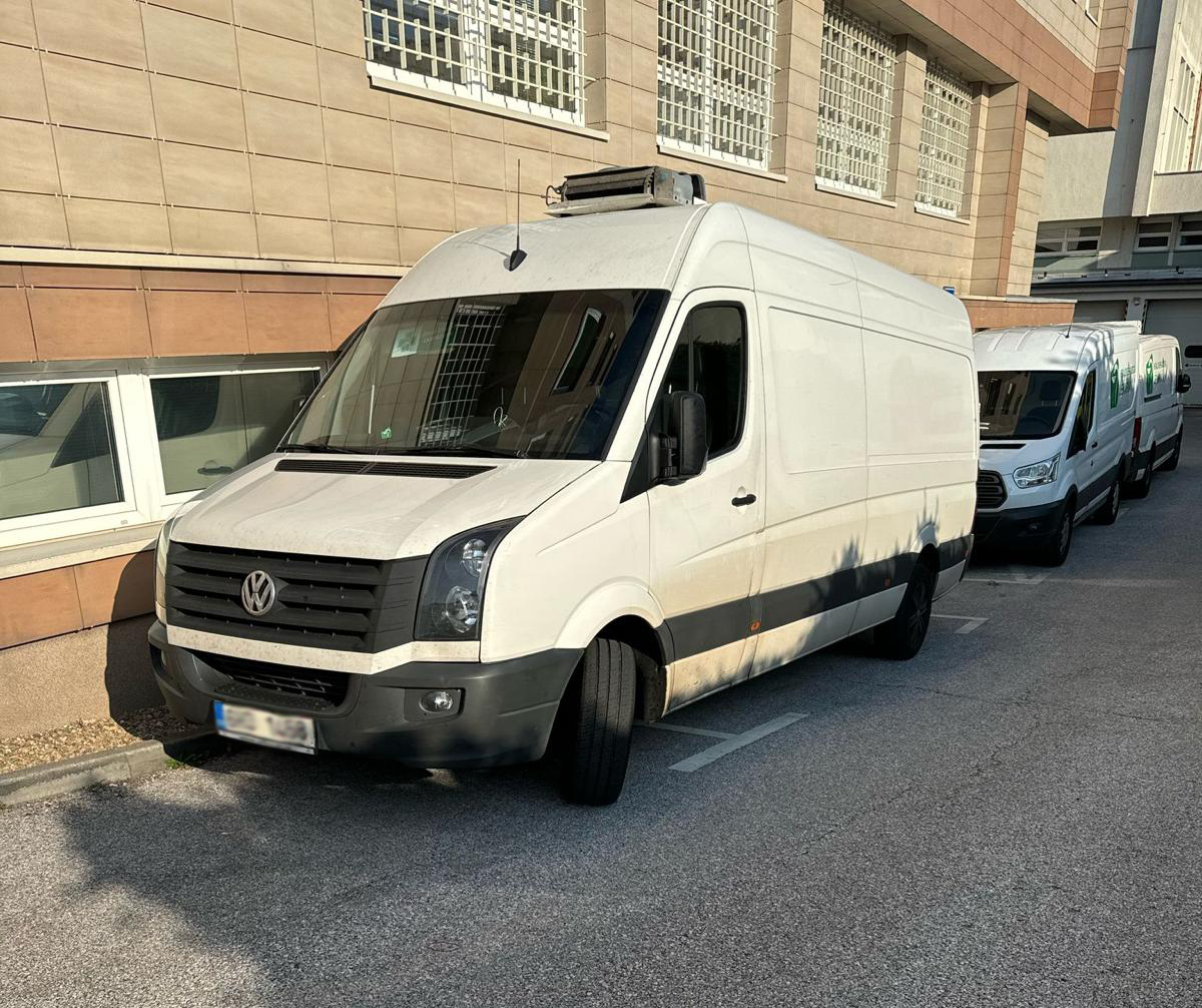 VW Crafter – skříňová dodávka s možností chlazení