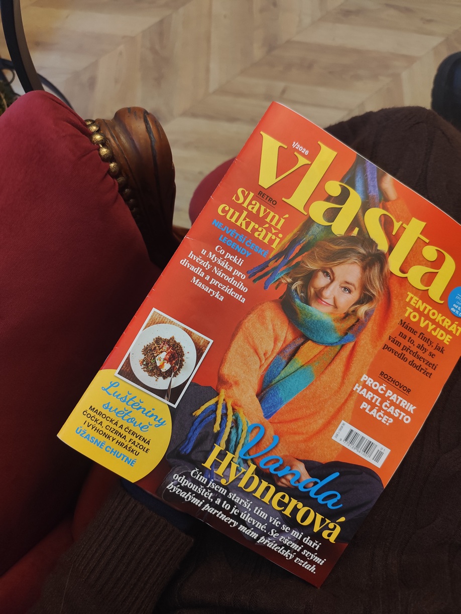 Vanda Hybnerová v našich džínách na titulní straně Vlasty