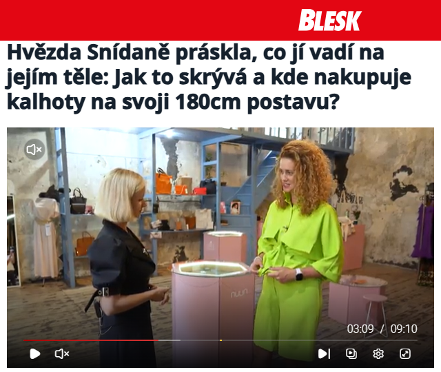 Značka Machač v rozhovoru s Kateřinou Pechovou pro Šatník slavných