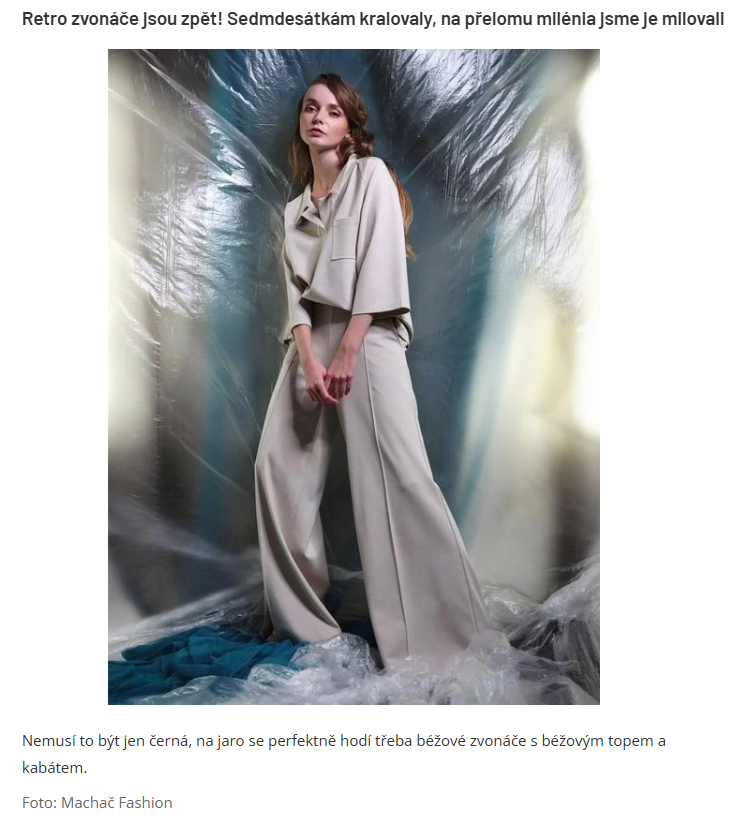 „Retro zvonáče jsou zpět!“ – článek na Aktuálně.cz a návrat jednoho z nejikoničtějších střihů