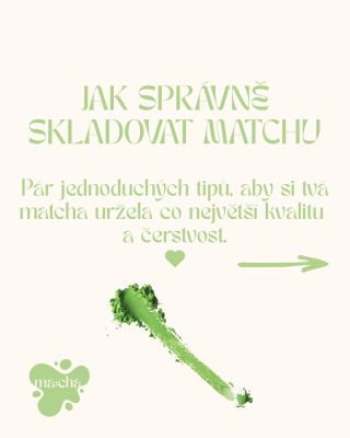 Matcha je citlivá surovina.🍵 Světlo, vzduch, vlhkost a teplo mají velký vliv na její chuť, barvu i aroma. A kvalitu vůbec....