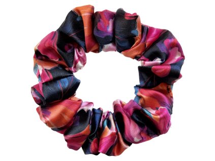 Máky - Saténová Scrunchie gumička