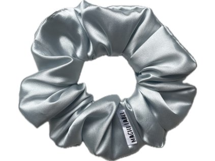 Ice Blue - Saténová Scrunchie gumička
