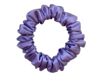 Metallic violet - Saténová Scrunchie gumička
