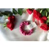 Fuchsiová  Saténová scrunchie gumička do vlasů