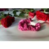 Fuchsiová  Saténová scrunchie gumička do vlasů