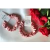 Starorůžová  Saténová scrunchie gumička do vlasů