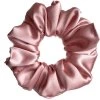 Saténová scrunchie gumička do vlasů - Starorůžová