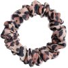 Leopard  Saténová scrunchie gumička do vlasů