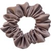 Capuccino matná - Saténová Scrunchie gumička