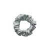 Ice Blue  Saténová scrunchie gumička do vlasů