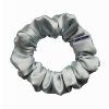 Ice Blue  Saténová scrunchie gumička do vlasů