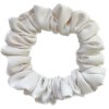 Smetanová - Saténová Scrunchie gumička