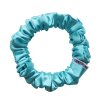 Azurová  Saténová scrunchie gumička