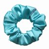 Azurová  Saténová scrunchie gumička