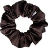 Dark Chocolate - Saténová Scrunchie gumička