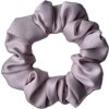 Pudrová - Saténová Scrunchie gumička  ručně šitá, jemný satén