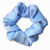 Pomněnková - saténová scrunchie gumička do vlasů  Jemná elegance v modrém saténu